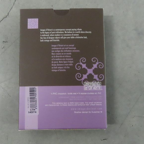 eusamex Images d'Orient chopstick/Knife Rest 4 piece mosaic blue - Picture 2 of 2